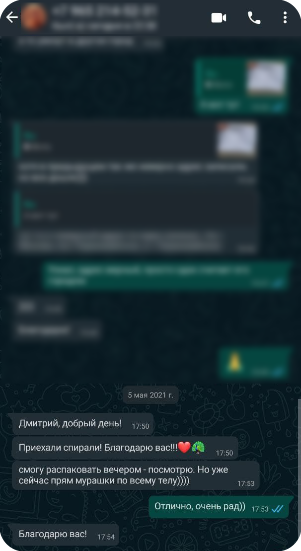 Отзыв васту спирали